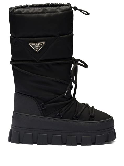 prada moon boots|prada lace up boots.